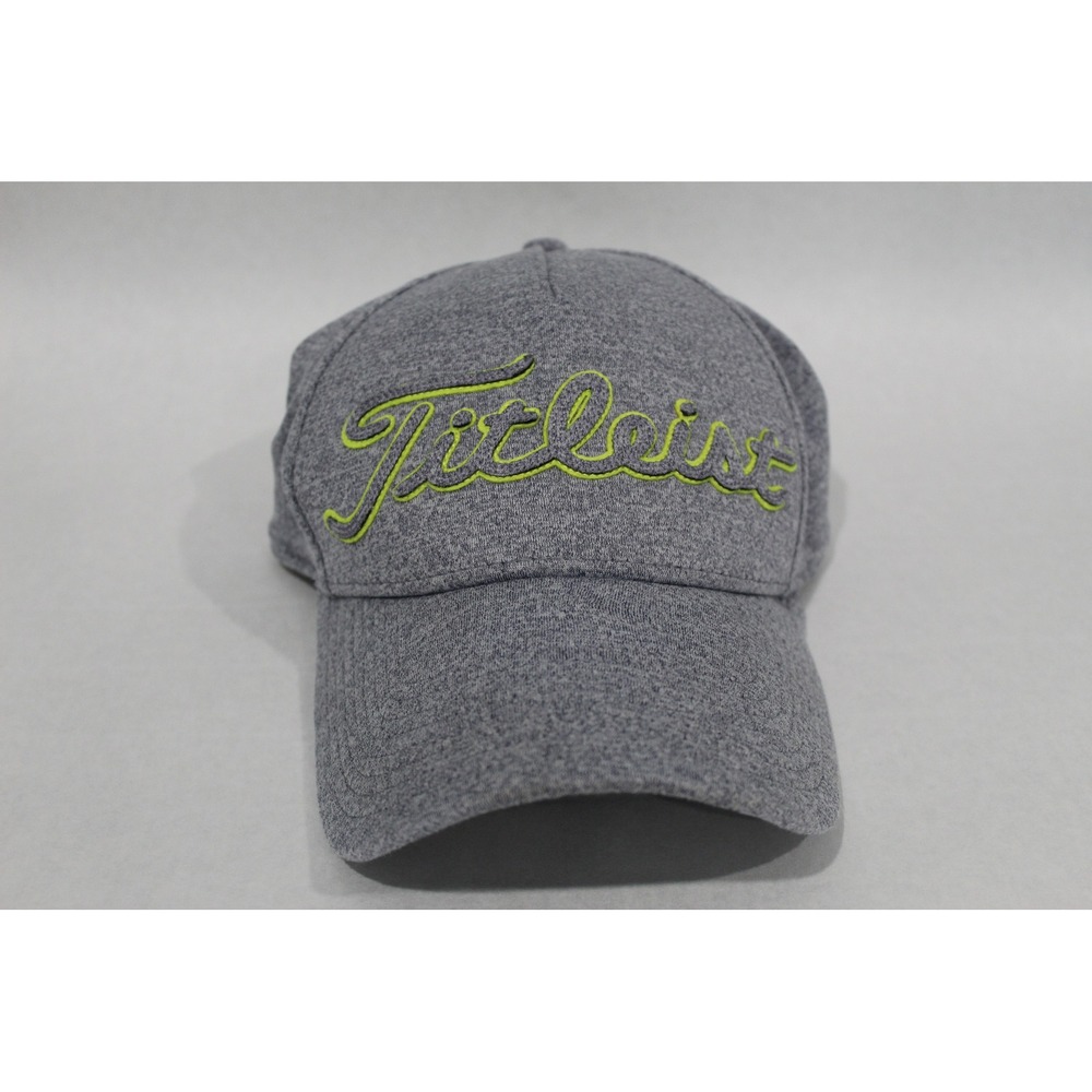 Titleist Golf Hat Cap Heather Gray Green Embroidered Logo S/M
